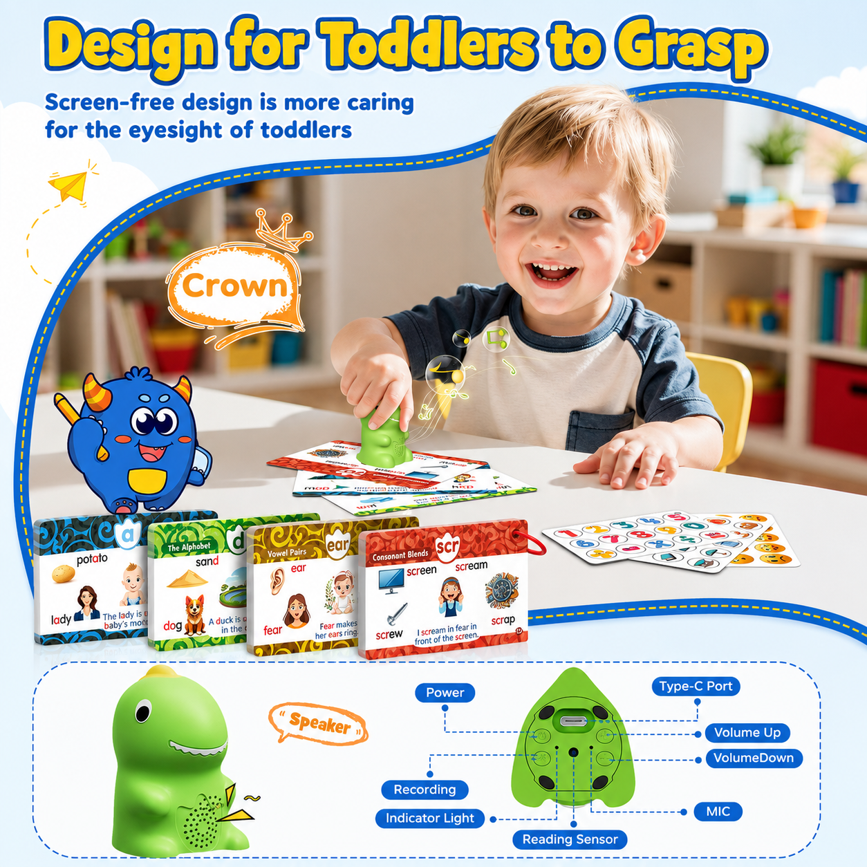 Dinosaur Talking Flash Cards