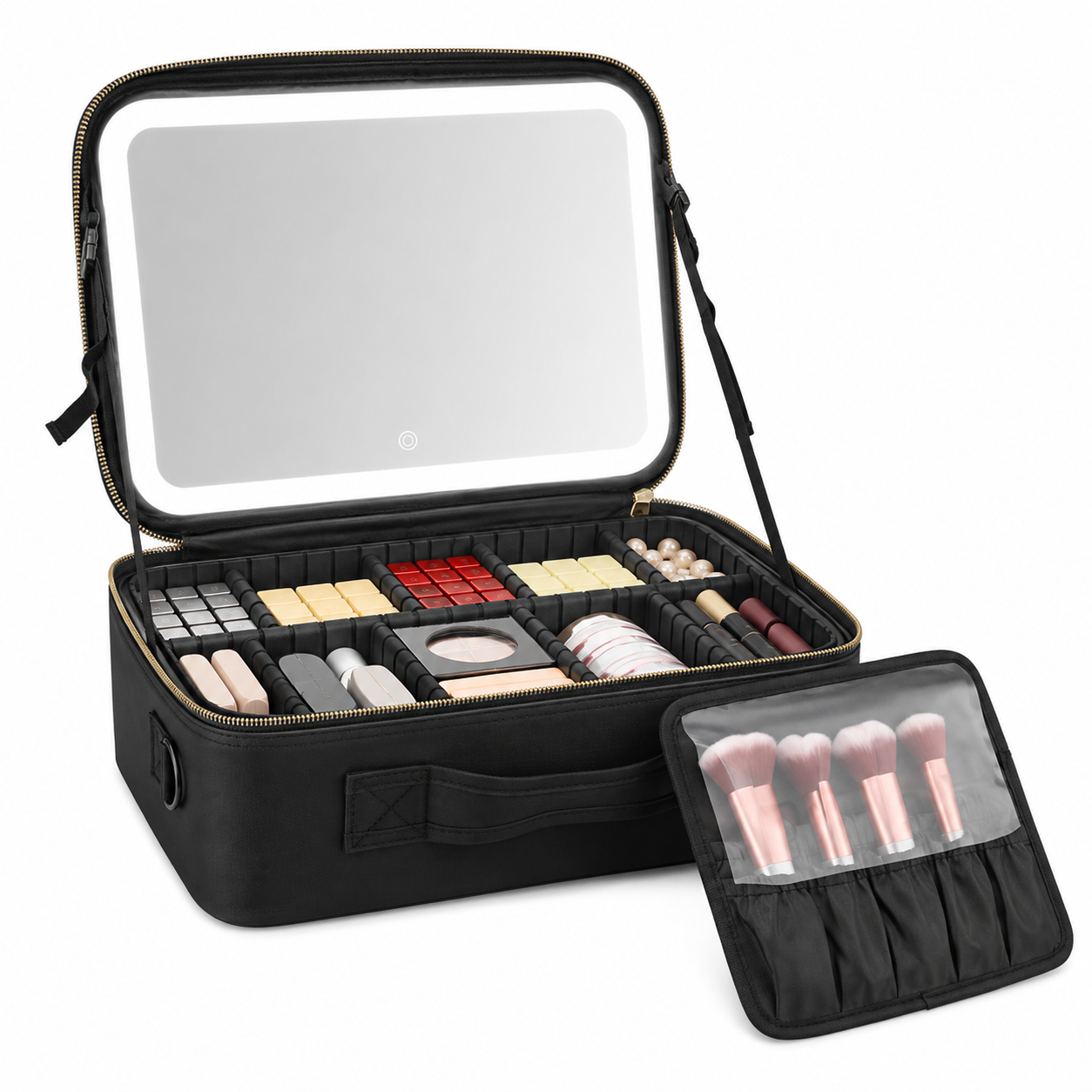 LED Travel Makeup Case